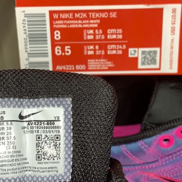 WMNS NIKE M2K Tekno Laser Fuchsia Purple - Picture 5 of 8